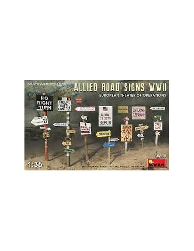 Allied Road Signs WWII European Theater of Operations