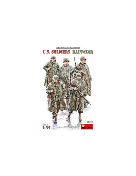 U.S. Soldiers Rainwear WW II Military Miniatures