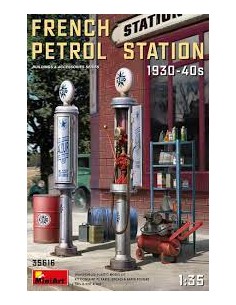 French Petrol Station 1930-40s