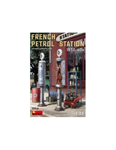 French Petrol Station 1930-40s