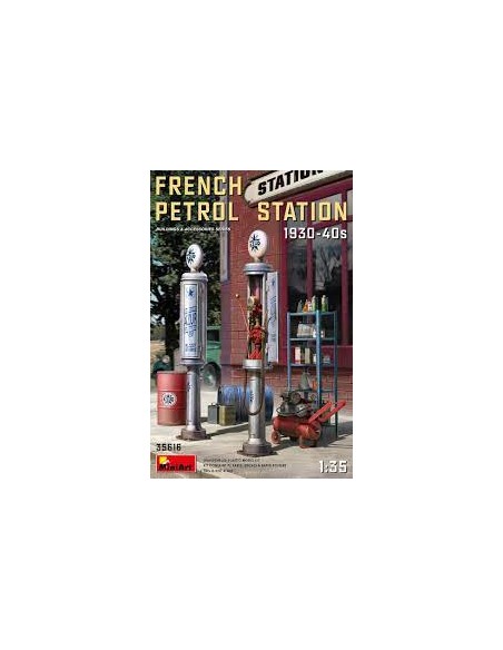 French Petrol Station 1930-40s