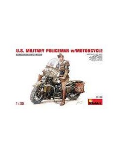 U.S. Military Policemen w/Motorcycle
