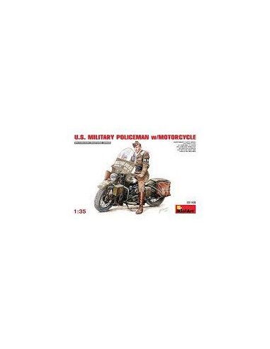 U.S. Military Policemen w/Motorcycle