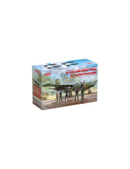 Douglas B-26K Counter Invader with USAF Pilots & Ground Personnel