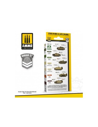 STUG III MID & LATE COLORS 1944 TO 1945 SET