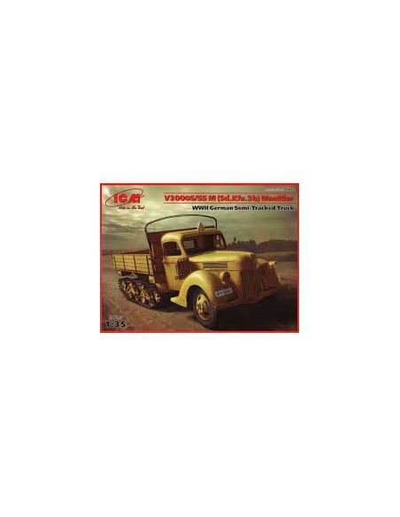 WWII German Semi-Tracked Truck V3000S/SS M (Sd.Kfz.3b) Maultier