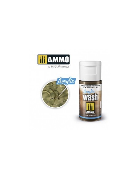 LAVADO ACRÍLICO MARRÓN PARA AMARILLO OSCURO