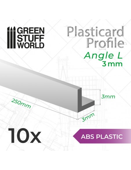 PERFIL PLASTICARD ANGULO-L 3 mm