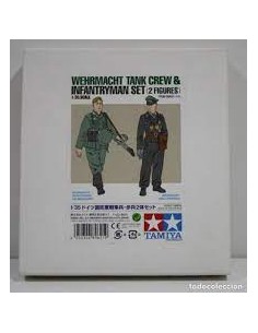 wehrmacht tank crew & infantryman set 2 figuras