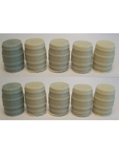 BARRILES MADERA 1/35 Y 1/48