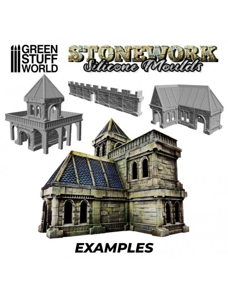 MOLDE SILICONA STONE WORKS 1/48