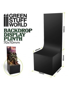 PEDESTAL CON FONDO CURVADO 7x7x6+14cm