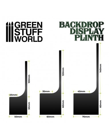 PEDESTAL CON FONDO CURVADO 7x7x6+14cm