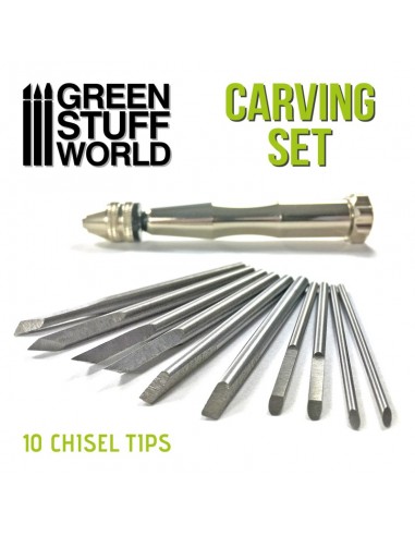 SET DE HERRAMIENTAS DE GRABADO Y TALLADO