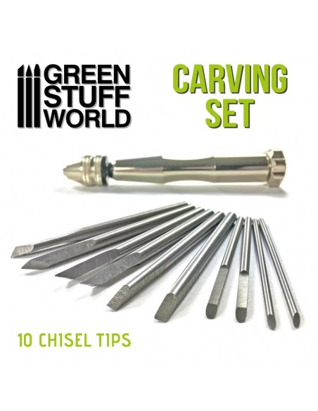 SET DE HERRAMIENTAS DE GRABADO Y TALLADO