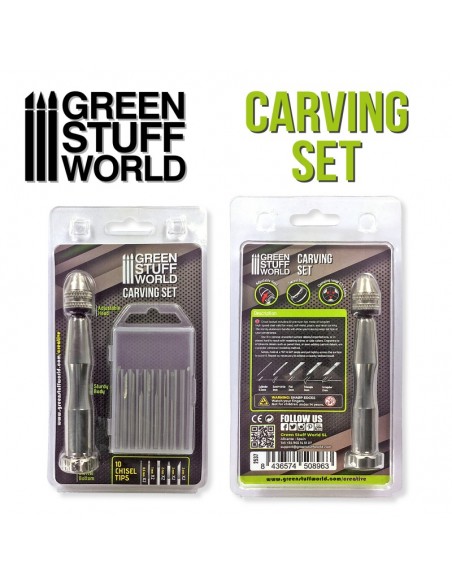 SET DE HERRAMIENTAS DE GRABADO Y TALLADO