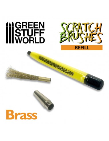 RECAMBIO SET CEPILLOS SCRATCH - LATÓN