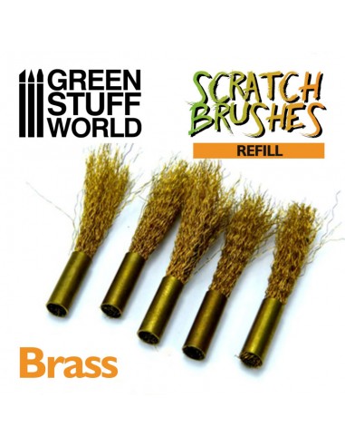 RECAMBIO SET CEPILLOS SCRATCH - LATÓN