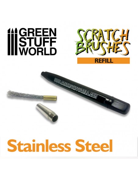 RECAMBIO SET CEPILLOS SCRATCH - ACERO INOXIDABLE