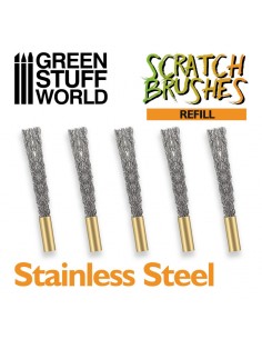 RECAMBIO SET CEPILLOS SCRATCH - ACERO INOXIDABLE