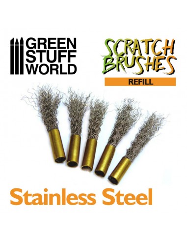 RECAMBIO SET CEPILLOS SCRATCH - ACERO INOXIDABLE