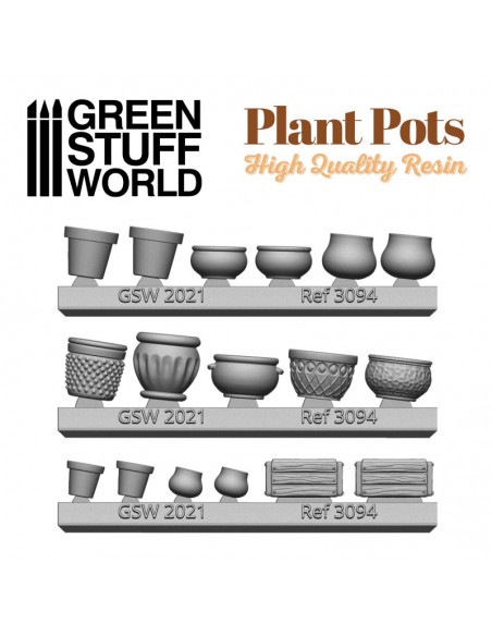 SET RESINA MACETAS