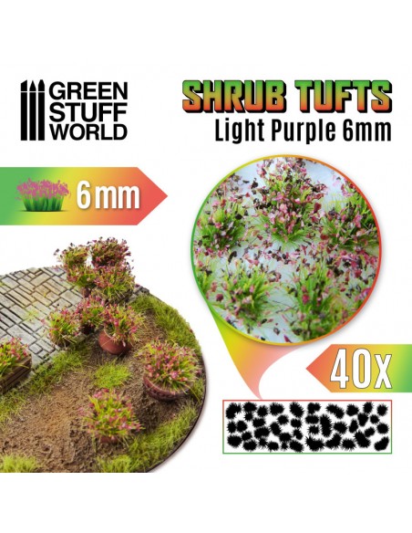 ARBUSTOS MATORRAL VIOLETA CLARO 6mm