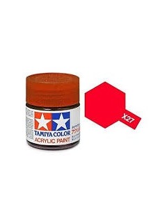 TAMIYA X27 ROJO TRANSPARENTE