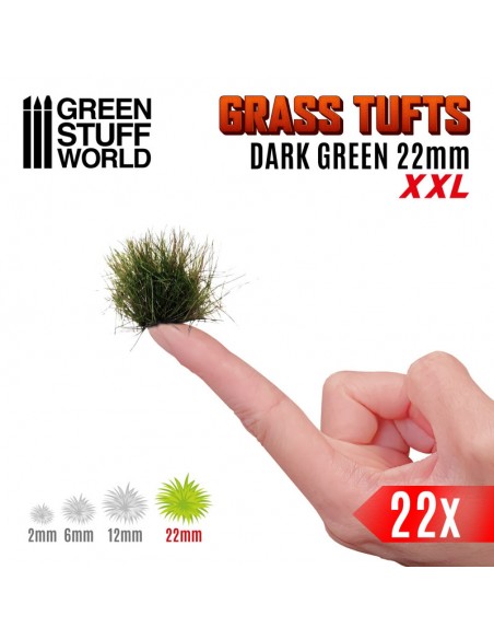 MATAS CÉSPED XXL VERDE OSCURO 22mm