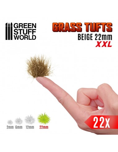 MATAS CÉSPED XXL BEIGE 22mm