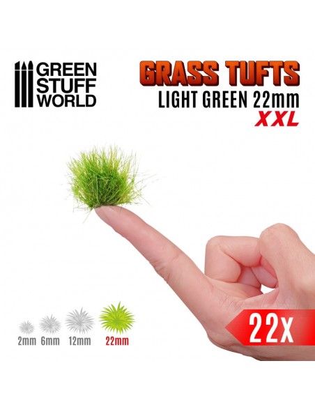 MATAS CÉSPED XXL VERDE CLARO 22mm