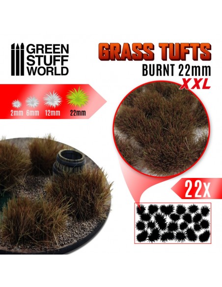 MATAS CÉSPED XXL QUEMADO 22mm