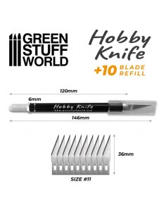 CÚTER MODELISMO DE METAL + RECAMBIOS 2