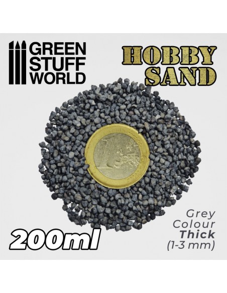 ARENA GRUESA 200ML - COLOR GRIS OSCURO