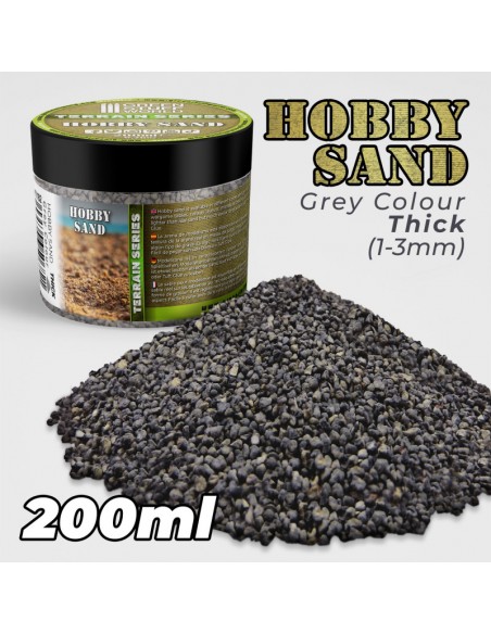 ARENA GRUESA 200ML - COLOR GRIS OSCURO