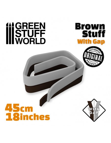 MASILLA MARRÓN EN ROLLO 45 cm - 18 PULGADAS CON HUECO