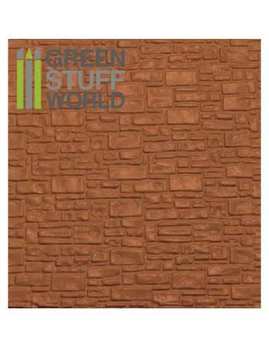 PLANCHA PLASTICARD LADRILLO LISO - TAMAÑO A4