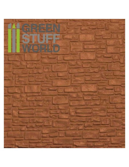 PLANCHA PLASTICARD LADRILLO LISO - TAMAÑO A4