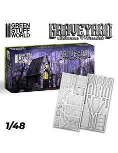 MOLDE DE SILICONA CEMENTERIO - GRAVEYARD 1/48