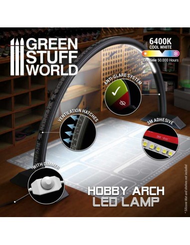 LÁMPARA DE ARCO LED - DARTH BLACK