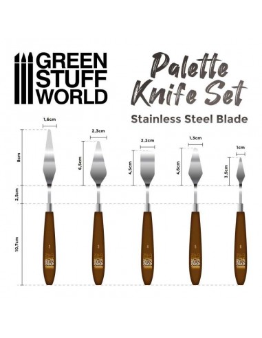 ESPÁTULAS PARA PINTAR Y MODELAR