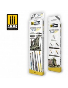 SET DE PINCELES PARA EL ENVEJECIDO DE DIORAMAS