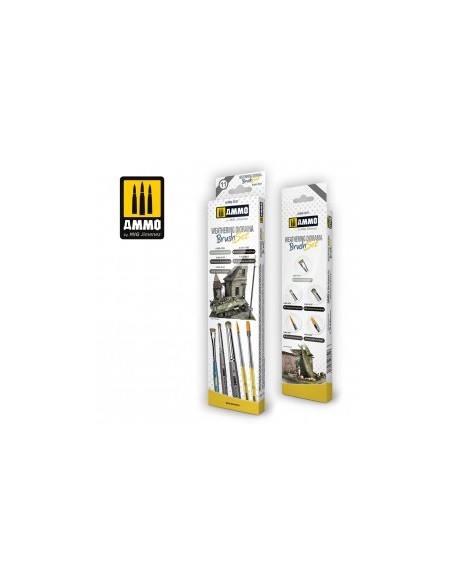 SET DE PINCELES PARA EL ENVEJECIDO DE DIORAMAS