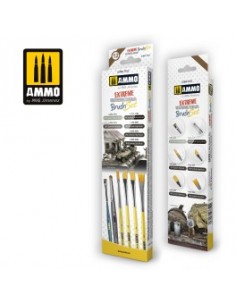 SET DE PINCELES PARA EL ENVEJECIDO EXTREMO DE DIORAMAS