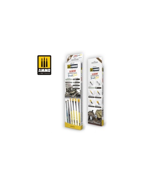 SET DE PINCELES PARA EL ENVEJECIDO EXTREMO DE DIORAMAS
