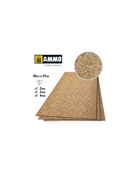 CREATE CORK GRANO MEDIO MIX – (2 mm, 3 mm y 4 mm)1 PC DE CADA TAMAÑO