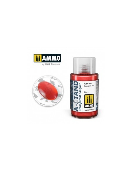 A-STAND ROJO TRANSPARENTE