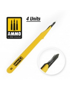 CUCHILLA ESTÁNDAR CURVA - 4 UDS.