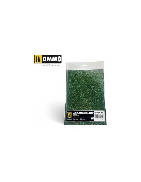 SUELO DE MÁRMOL VERDE JADE. BALDOSAS REDONDAS PARA BASES DE WARGAMES - 2 UDS.
