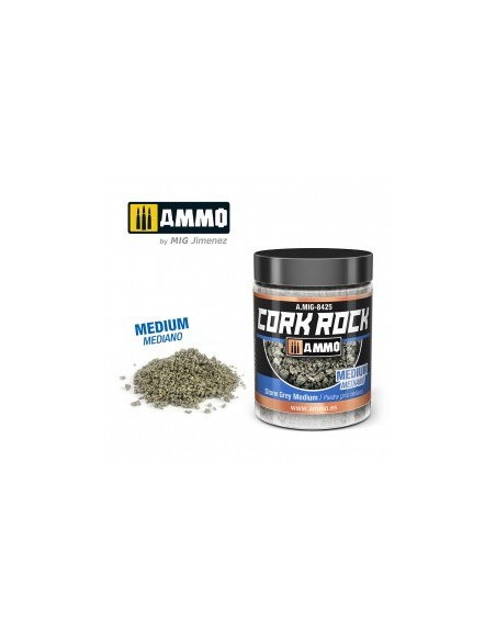CREATE CORK ROCK - GRIS PIEDRA MEDIO (BOTE 100ML)